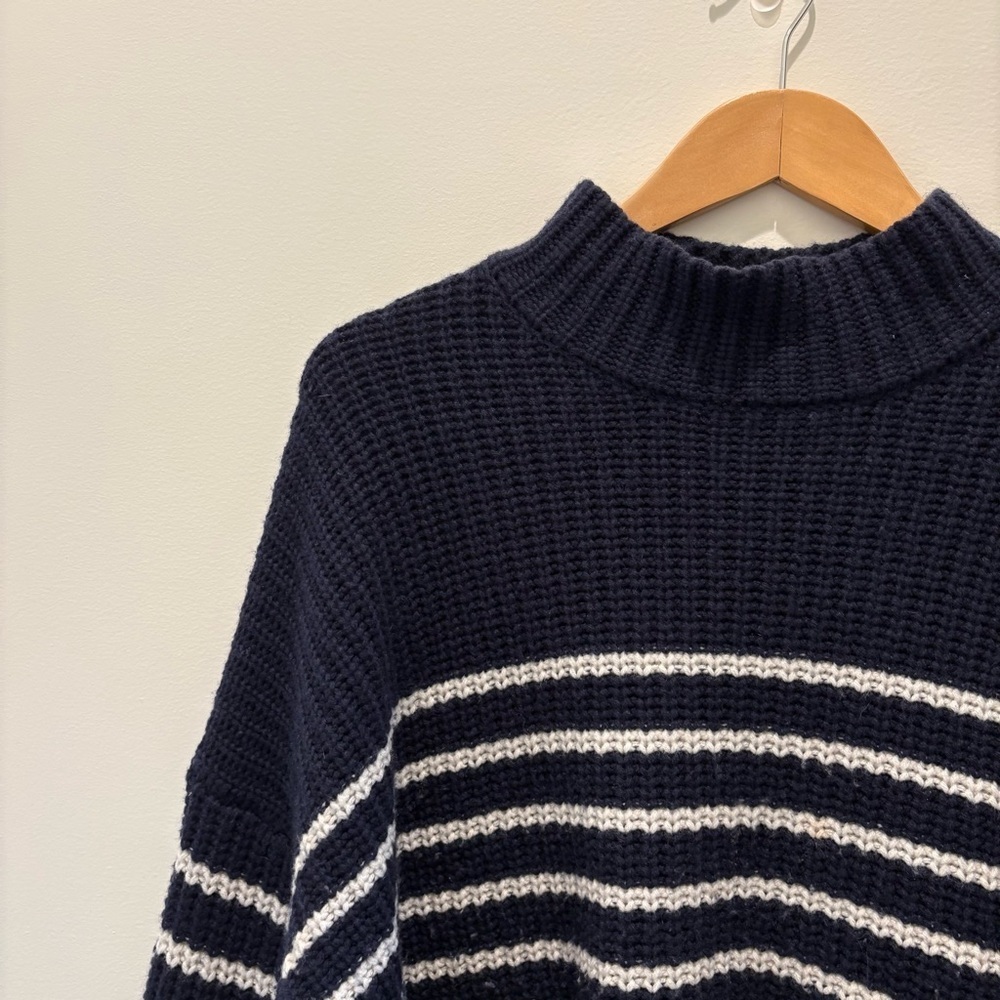 Alex Mill Seattle Stripe Mock Neck Merino Wool/Cashmere Sweater 
Size XXL - Picture 5 of 7